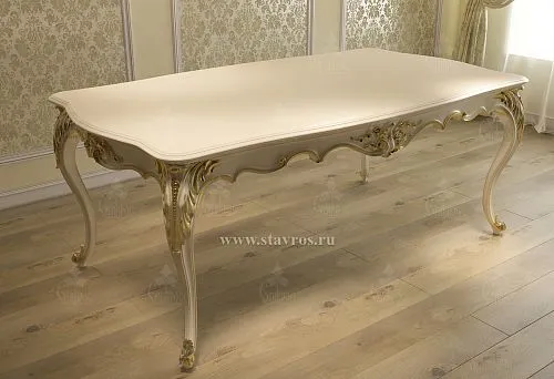 Elegant dining table in baroque style &ndash; ideal choice for an elegant interior.