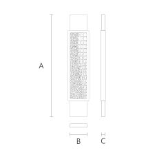 Балясина L-102 из дуба или бука для декора лестницы чертеж