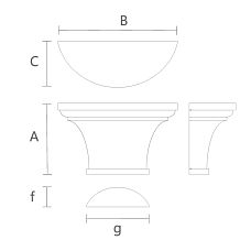 Капитель KL-066 в Современном Интерьере чертеж