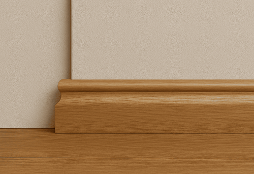 Wooden Baseboard with Molded Profile &mdash; Harmony of Floor and Wall in Interior