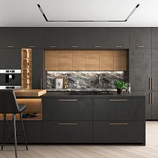 Фото ручки мебельной деревянной Bridge HL-017 в интерьере