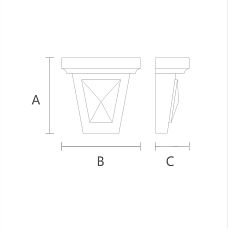 Изысканный декоративный кронштейн KR-043 для дома чертеж