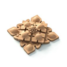 Резная Розетка на Деревянной Мебели R-075