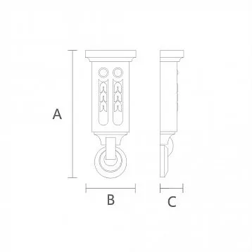 Carved Bracket KR-029 from Oak for an Elegant Interior