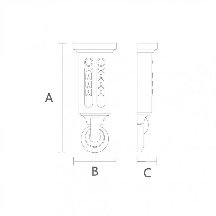 Premium Bracket KR-029 for a Luxurious Interior &mdash; Drawing