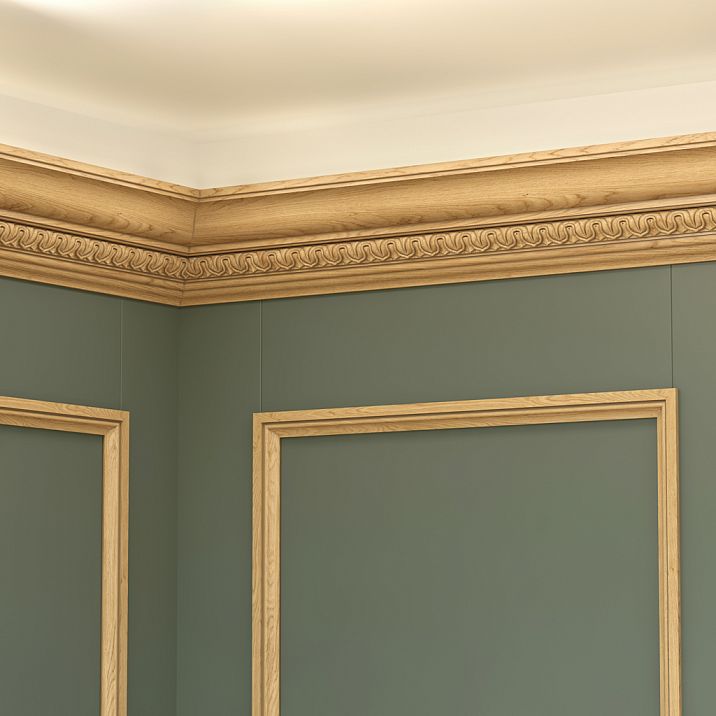 Cornice with insert KZ-001-4 with carved elements