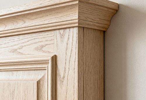 Wooden decorative layout on furniture fronts &mdash; the perfect element for creating a refined interior