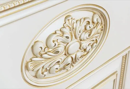 Fragment of Furniture Decor Made of Natural Wood