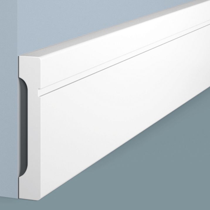 B70V1L baseboard from HI WOOD polystyrene, 70 mm &mdash; close-up
