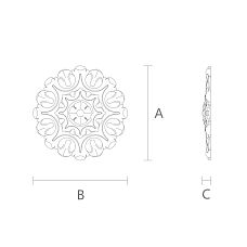 Элемент Интерьерного Декора R-008 чертеж