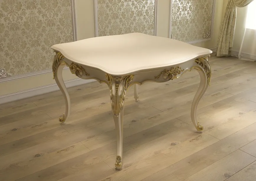 Designer carved table STL-002 with refined details