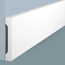 B70V1 baseboard, HI WOOD polystyrene, 70 mm height, close-up