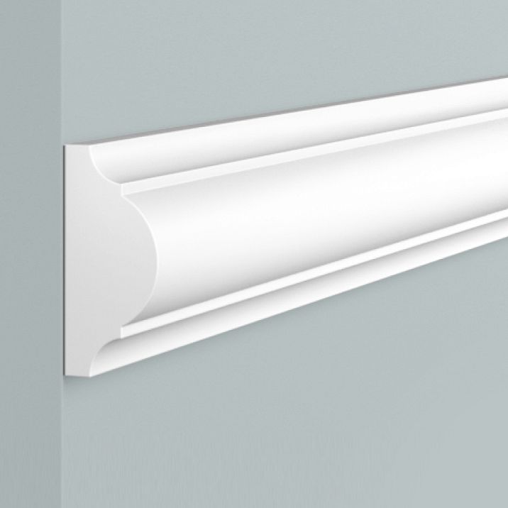 Molding D40 POLYSTYRENE HI WOOD 40mm x 18mm x 2.0m close-up