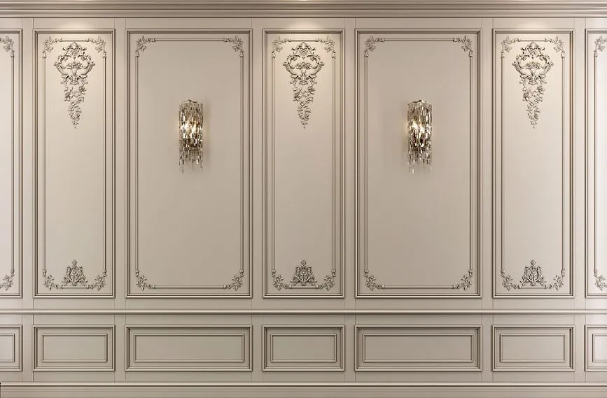 INT-002 wall panel with exquisite decorative elements
