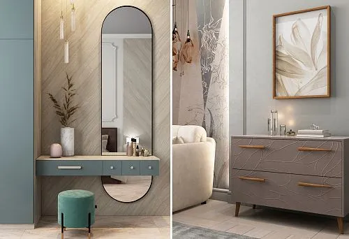 Designer furniture with stylish decoration emphasis