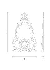 C-028 wooden decor set, drawing
