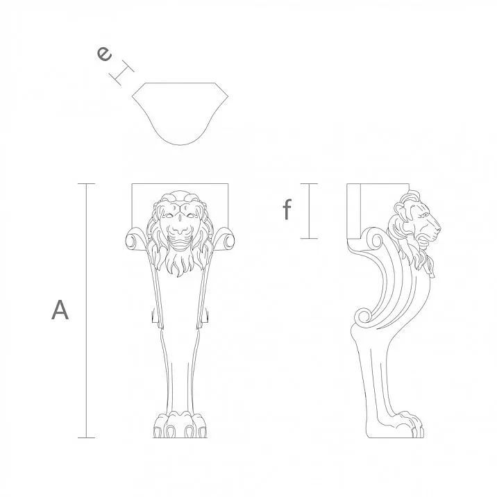Drawings of classic wooden legs