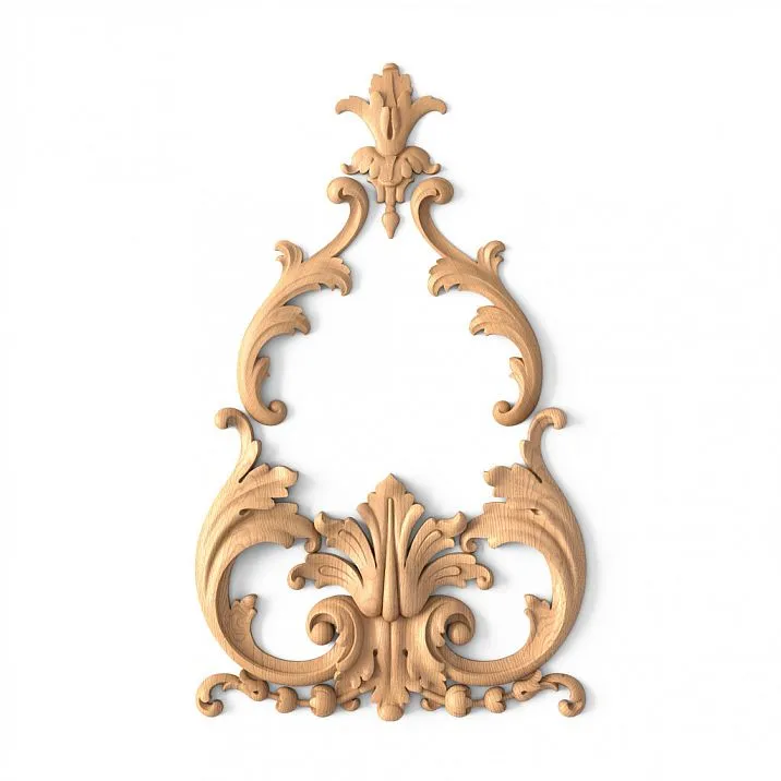 Interior decor set, carved appliqu&eacute;s