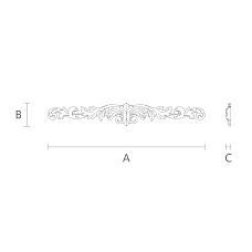 Carved Applique N-101 Decor Furniture Drawing