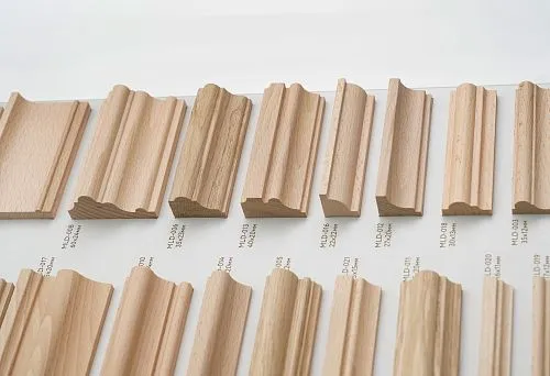 Wooden planks and moldings &ndash; a stylish solution for interior design.