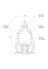 C-028 wooden decor set, set composition