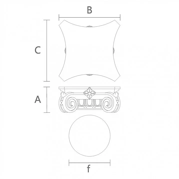Резная Капитель Из Бука Для Интерьера KL-010
