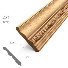 Cornice with insert KZ-001-4 with carved elements