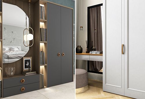 Interior Design in a Wooden House with Natural Materials.