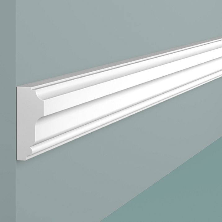 Molding D40V2 polystyrene Hi Wood 40x16.5x2000mm close-up