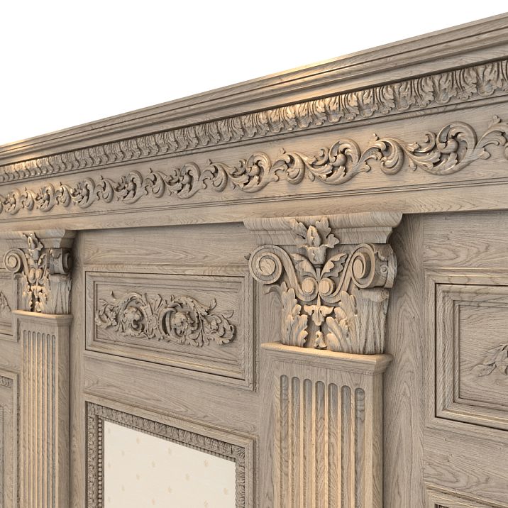 Wooden carved molding K-043