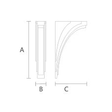Design bracket for interior KR-066 drawing