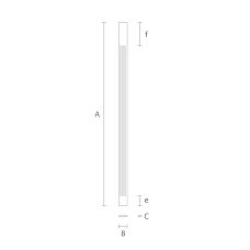 Carved wooden pilaster PLM-016.1 drawing