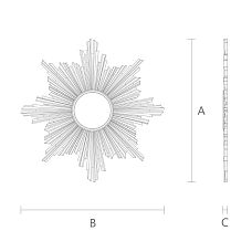 Carved Frame RM-050, product drawing