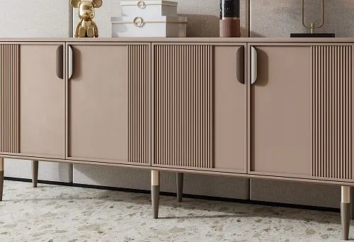 Elegant interior with trendy furniture and stylish accessories