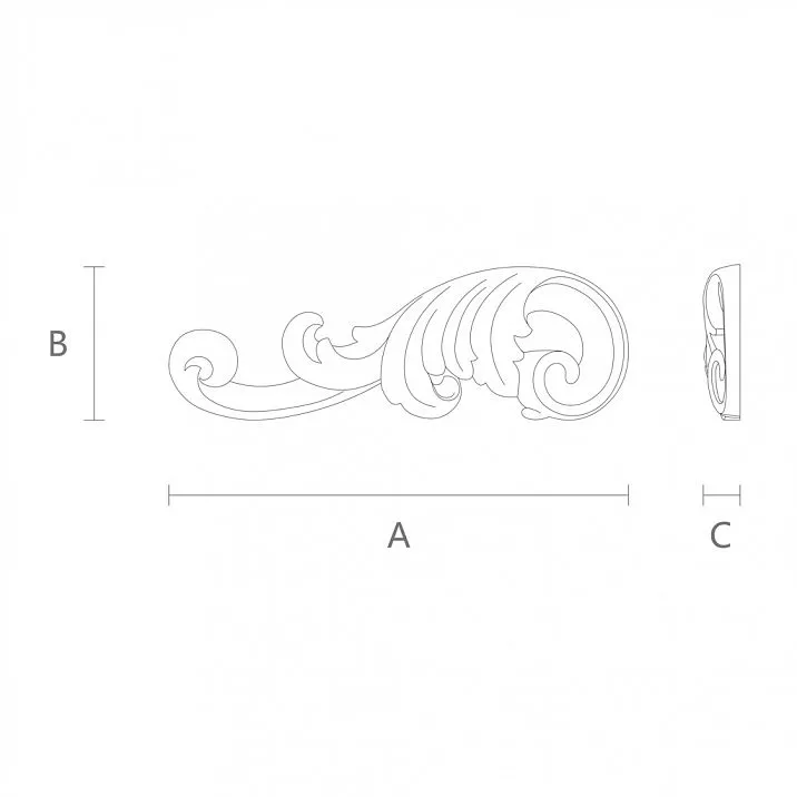 Buy wooden carved insert in Stavros decor store with drawing