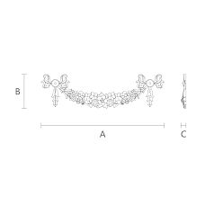 Buy wooden carved insert in Stavros decor store with drawing