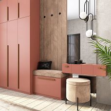 Ручка мебельная деревянная Tetras HL-033M из дуба цвета