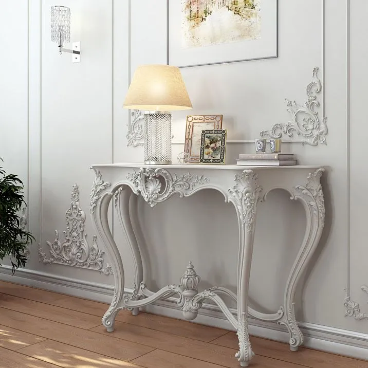 Резная накладка MLD-4U-1, деревянный декор для украшения стен и мебели