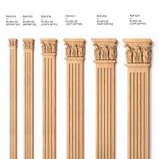Декор для стен, резная пилястра из дерева PLM-018 размерный ряд