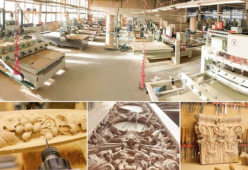 Machines for furniture production in the STAVROS workshop