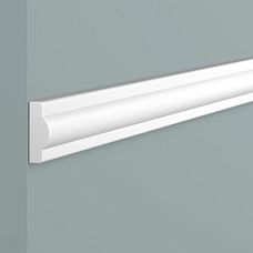 Molding D1020 POLYSTYRENE HI WOOD 20mm x 7.5mm x 2.0m close-up of profile