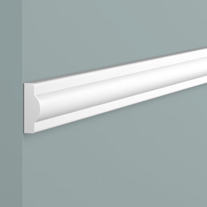 Molding D1020 POLYSTYRENE HI WOOD 20mm x 7.5mm x 2.0m close-up of profile