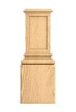 Wooden base BS-008 with carved pattern for decor