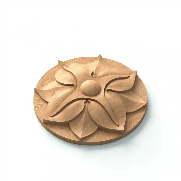 Refined Carved Socket R-004 from Beech