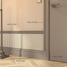 Плинтус из МДФ в интерере PLT-M-004
