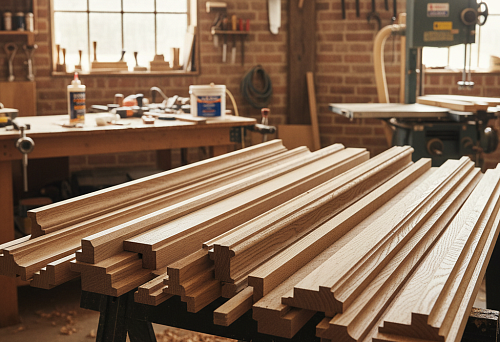 Oak Molding from the Workshop &mdash; Natural Premium-Quality Material