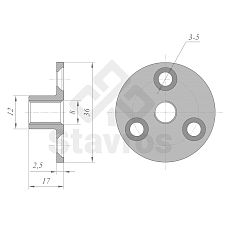 FUR-012 Hardware Set Drawing