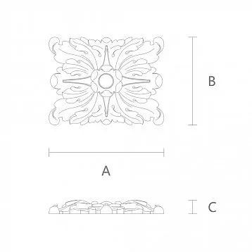 Carved Rose Socket R-028