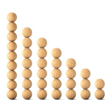 Turned furniture leg MN-221, made of oak for tables &mdash; general view