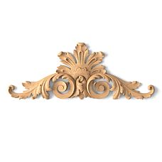 Wooden insert with floral carving N-251 for decorating furniture and facades